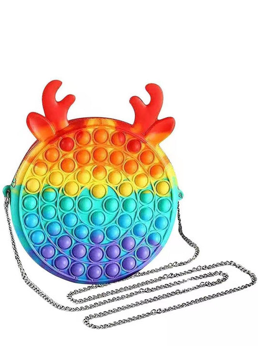 pop it giocattoli,Borsa per donna ragazza POP IT PUSH BUBBLE sensoriale di particolari esigenze lo stress solli