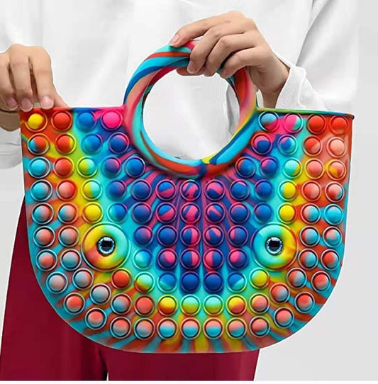 pop it giocattoli.pop it giocattoli.Borsa donna ragazza POP IT PUSH BUBBLE sensoriale di particolari esigenze lo stress solli