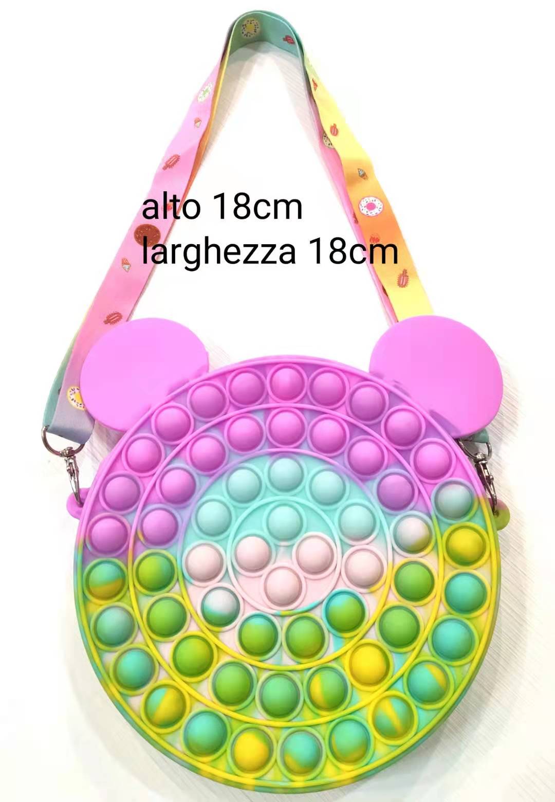 pop it giocattoli.pop it.Borsa donna POP IT PUSH BUBBLE sensoriale di particolari esigenze lo stress solli