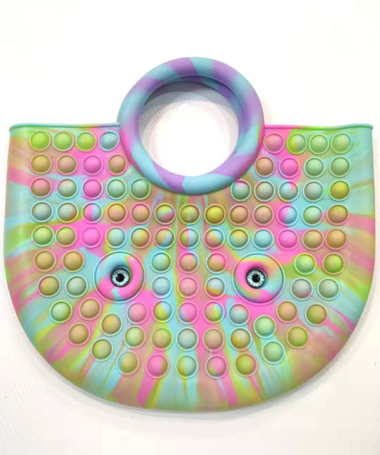 pop it giocattoli.Borsa per donna ragazza POP IT PUSH BUBBLE sensoriale di particolari esigenze lo stress solli