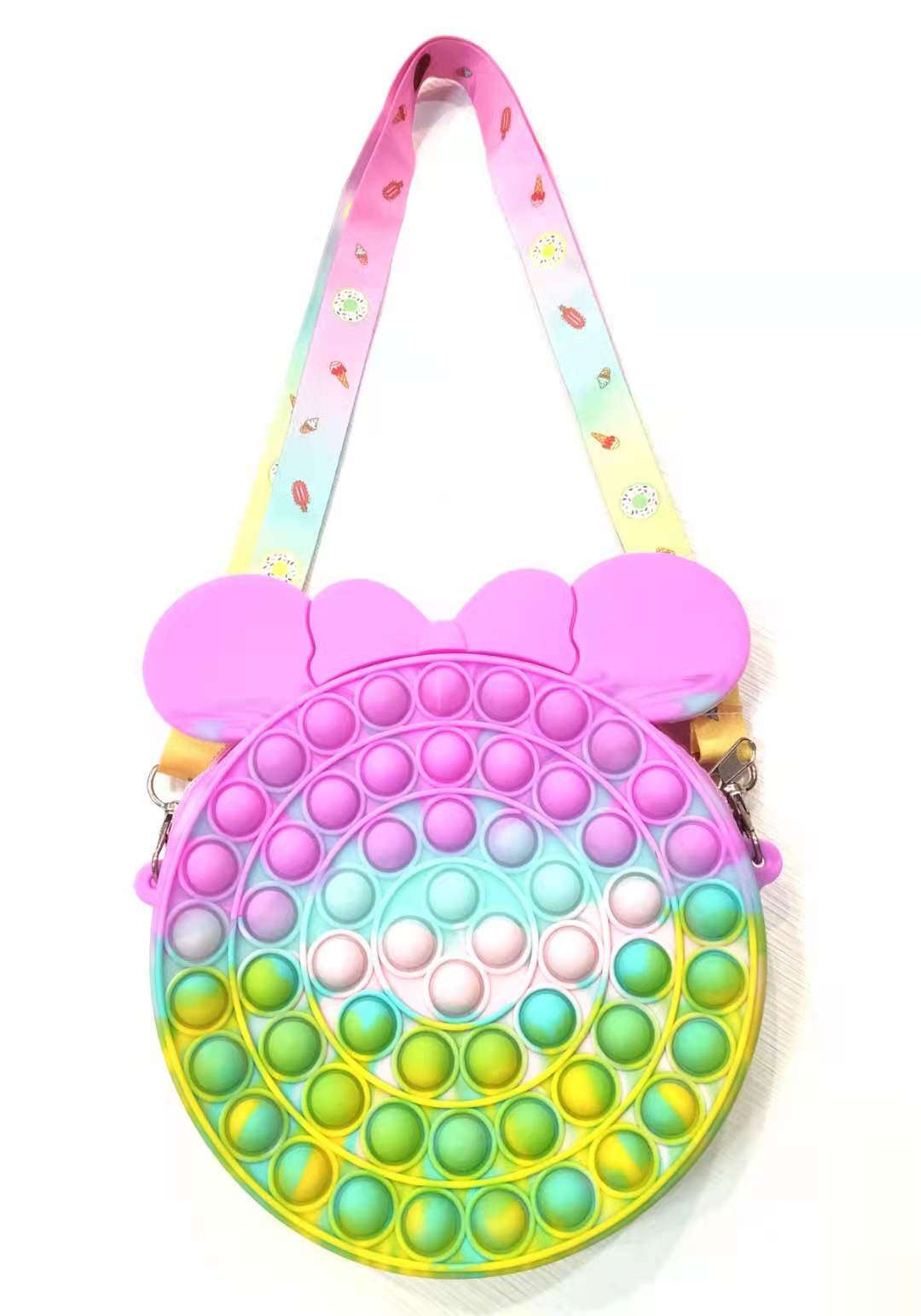 pop it giocattoli.Borsa donna ragazza POP IT PUSH BUBBLE sensoriale di particolari esigenze lo stress solli