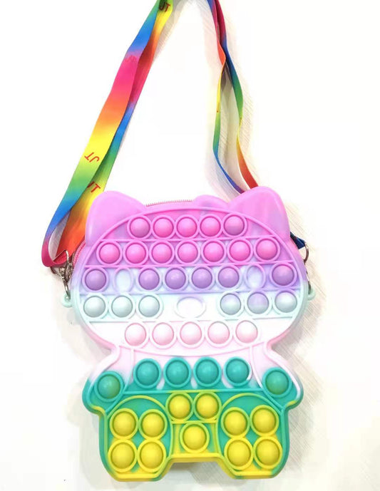 pop it giocattoli,Borsa per donna ragazza  POP IT PUSH BUBBLE sensoriale di particolari esigenze lo stress solli