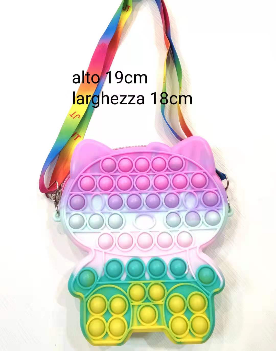 pop it giocattoli,Borsa per donna ragazza  POP IT PUSH BUBBLE sensoriale di particolari esigenze lo stress solli