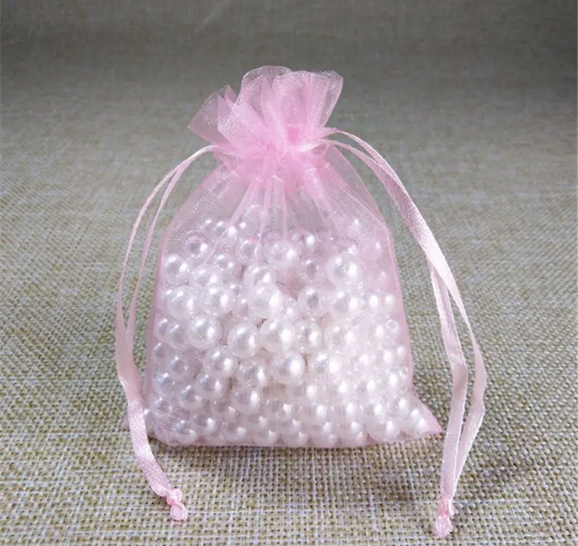 12 pezzi sacchetti organza 7x9cm