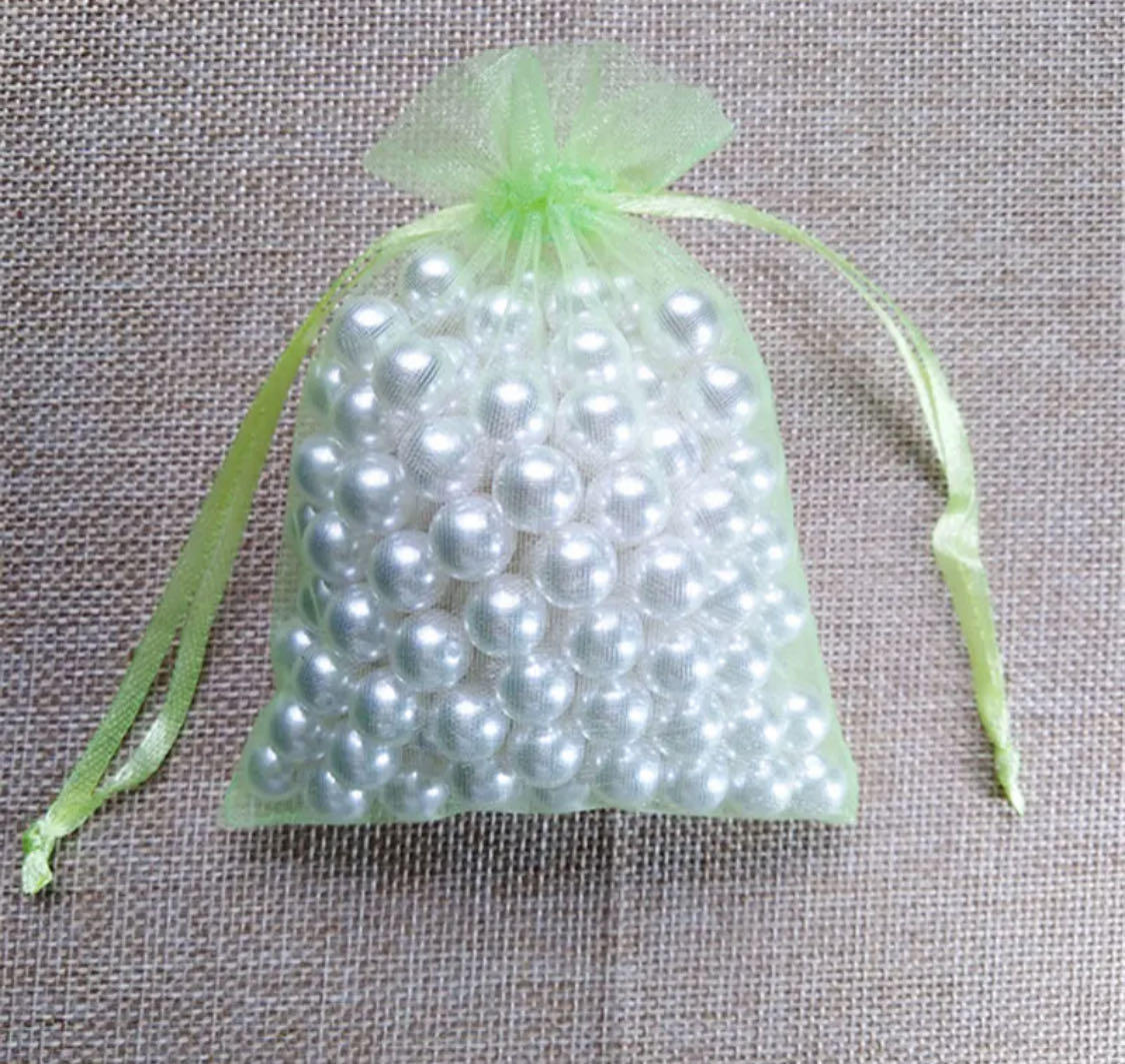 12 pezzi sacchetti organza 7x9cm